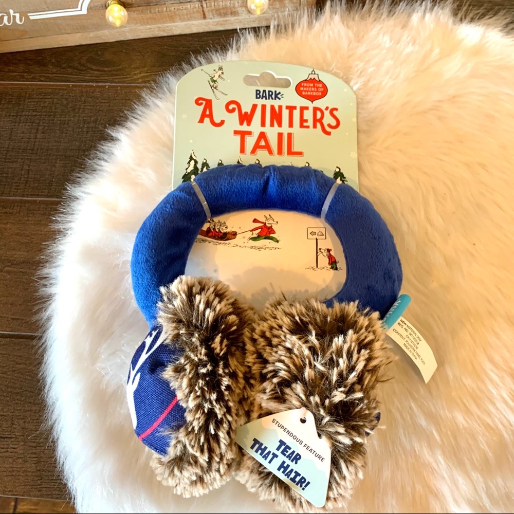 New BARK Dog Toy Plush A Winters Tail